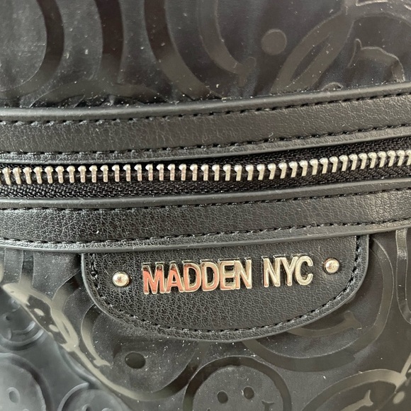 Steve Madden Black Embossed Backpack - Picture 2 of 16